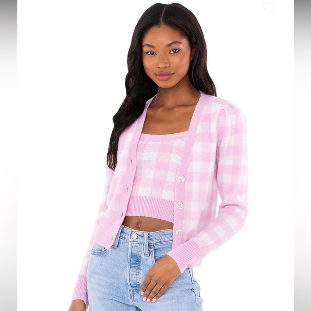 ASTR the label picnic cardigan set